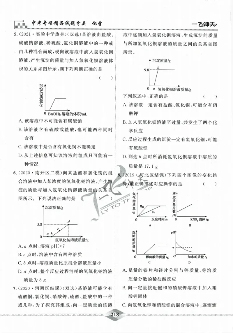 一飞冲天-中考专项精品试题分类-化学_《一飞冲天-中考专项》2026版_一飞冲天-中考专项精品试题分类（2024版）