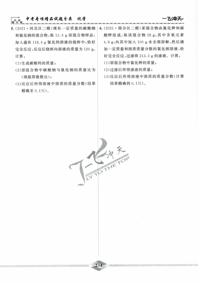 一飞冲天-中考专项精品试题分类-化学_《一飞冲天-中考专项》2026版_一飞冲天-中考专项精品试题分类（2024版）