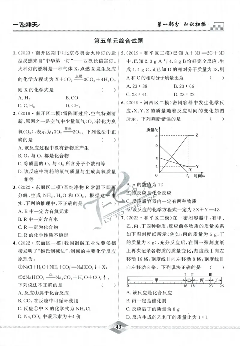 一飞冲天-中考专项精品试题分类-化学_《一飞冲天-中考专项》2026版_一飞冲天-中考专项精品试题分类（2024版）