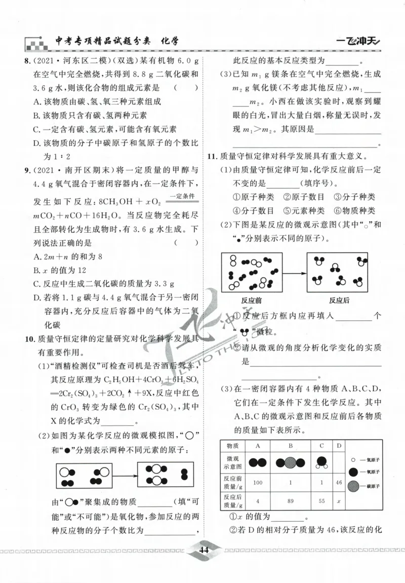 一飞冲天-中考专项精品试题分类-化学_《一飞冲天-中考专项》2026版_一飞冲天-中考专项精品试题分类（2024版）