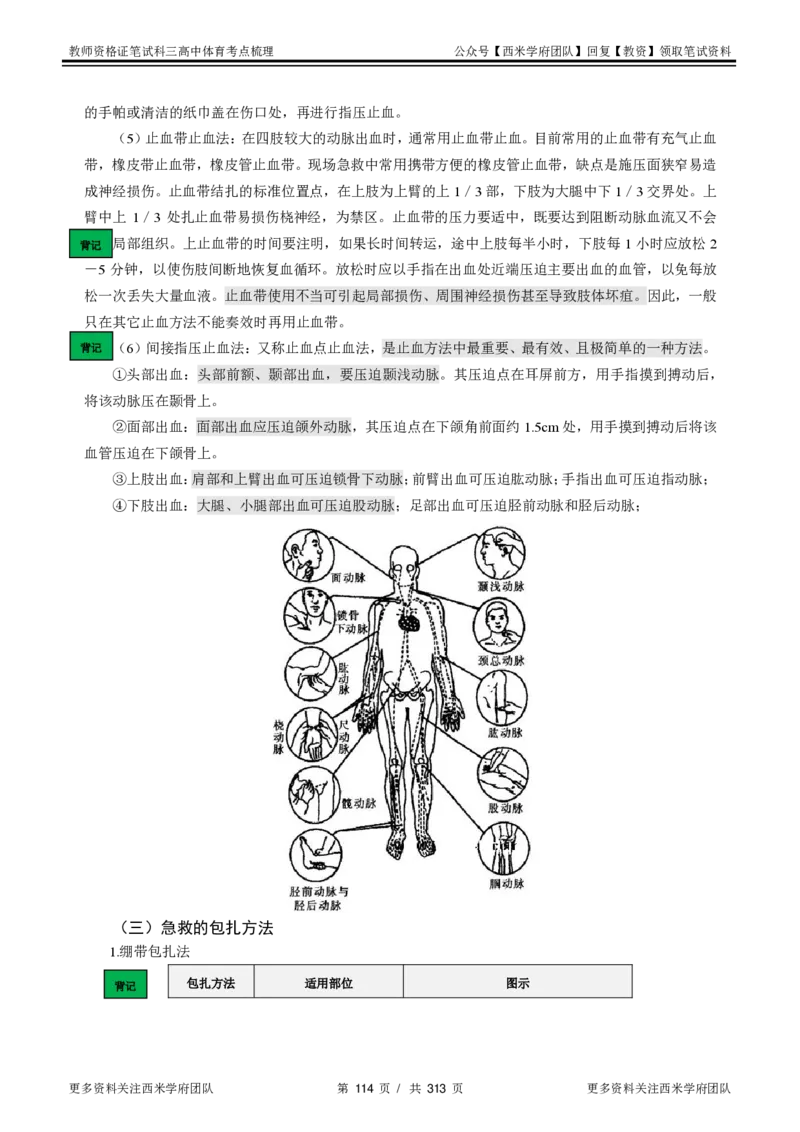 高中体育-考点梳理1_教资_25下资料合集二_25下最新科三知识点汇编+思维导图-高中_07.体育_04.考点梳理