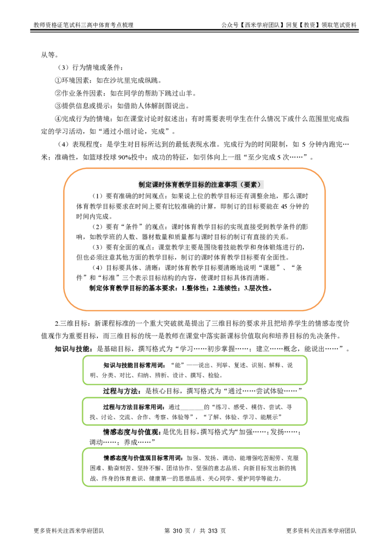 高中体育-考点梳理1_教资_25下资料合集二_25下最新科三知识点汇编+思维导图-高中_07.体育_04.考点梳理