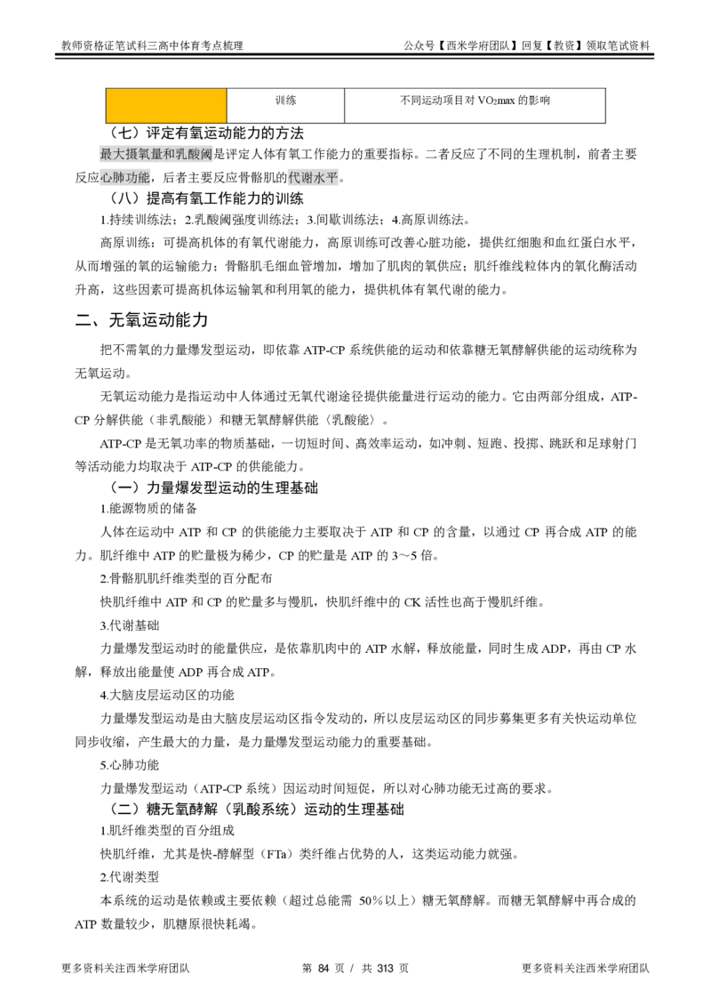 高中体育-考点梳理1_教资_25下资料合集二_25下最新科三知识点汇编+思维导图-高中_07.体育_04.考点梳理