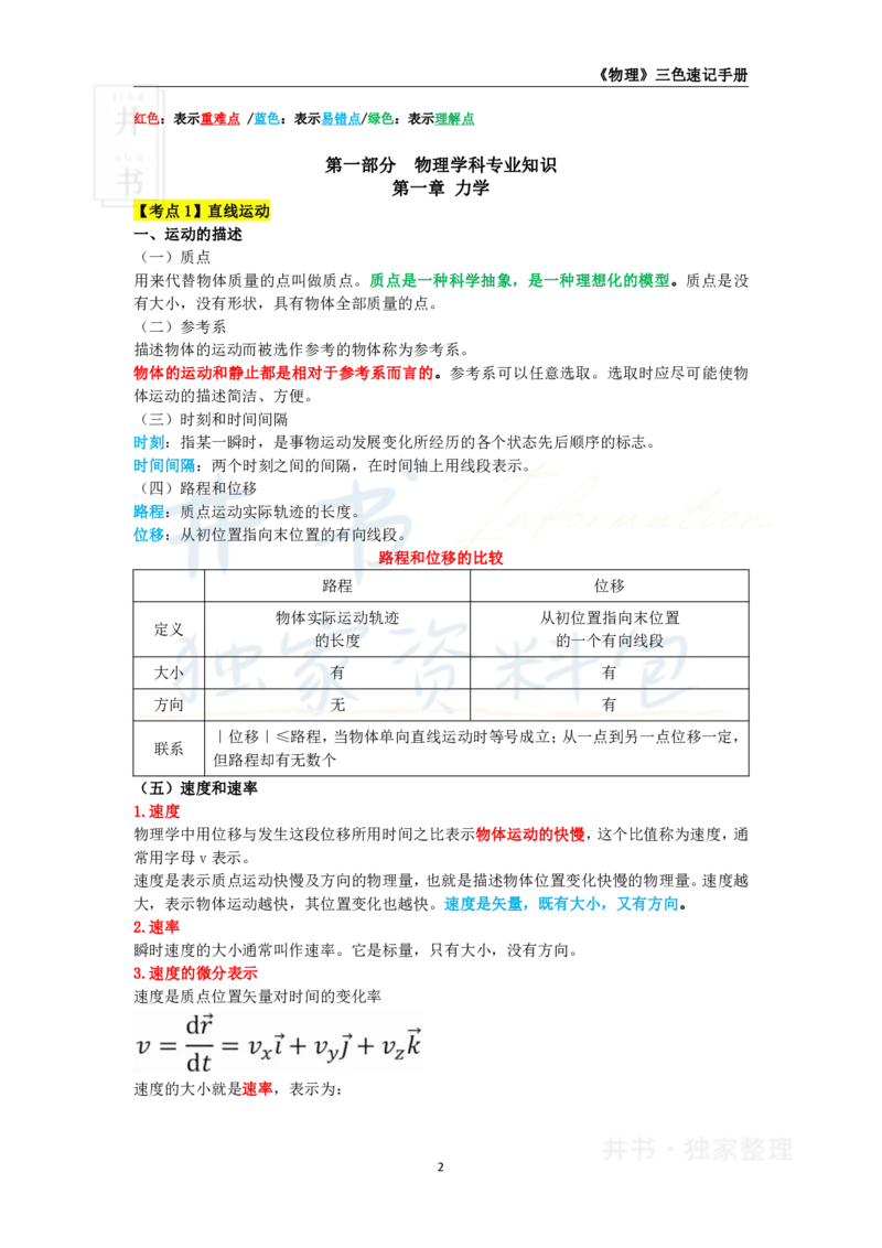 初中物理王炸秘籍1_教资_初高中2026教资_25下教师资格证_科三初中各科资料汇总_初中物理王炸秘籍
