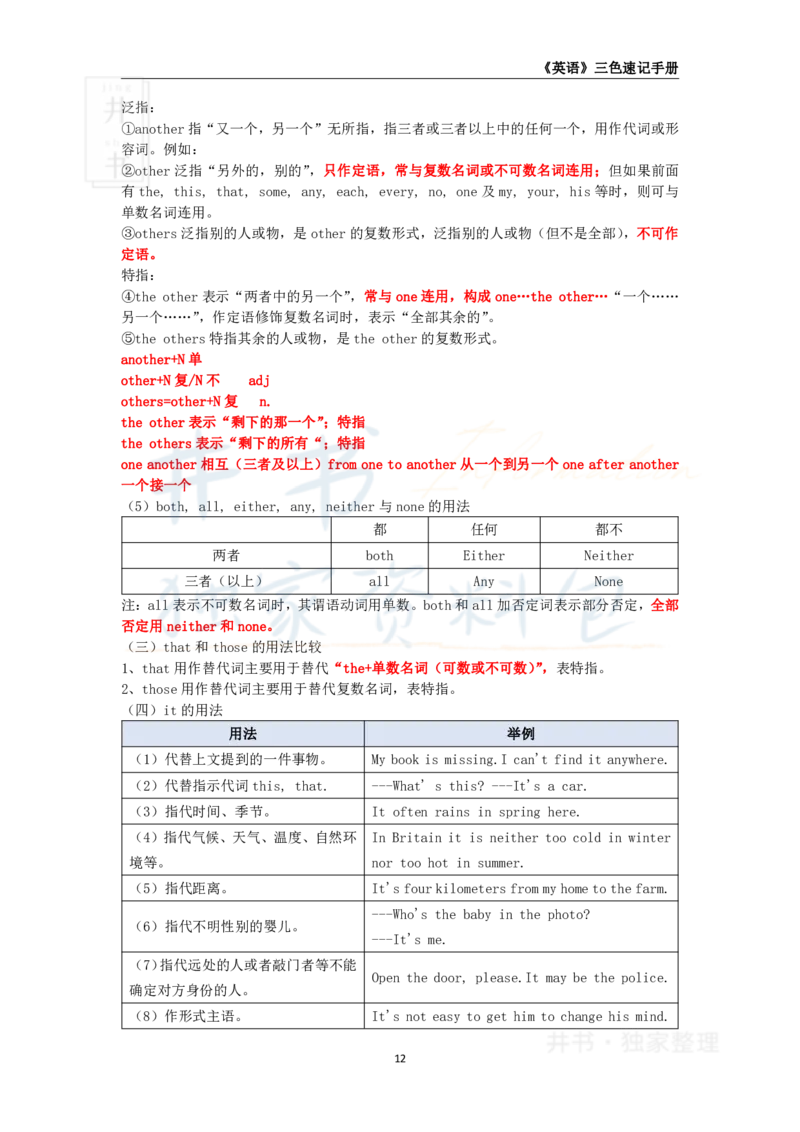井书&middot;独家资料包教师资格《（高中）英语》三色速记手册（独家整理）_教资_初高中2026教资_25下教师资格证_科三高中各科资料汇总_井书&middot;独家资料包高中各科资料汇总