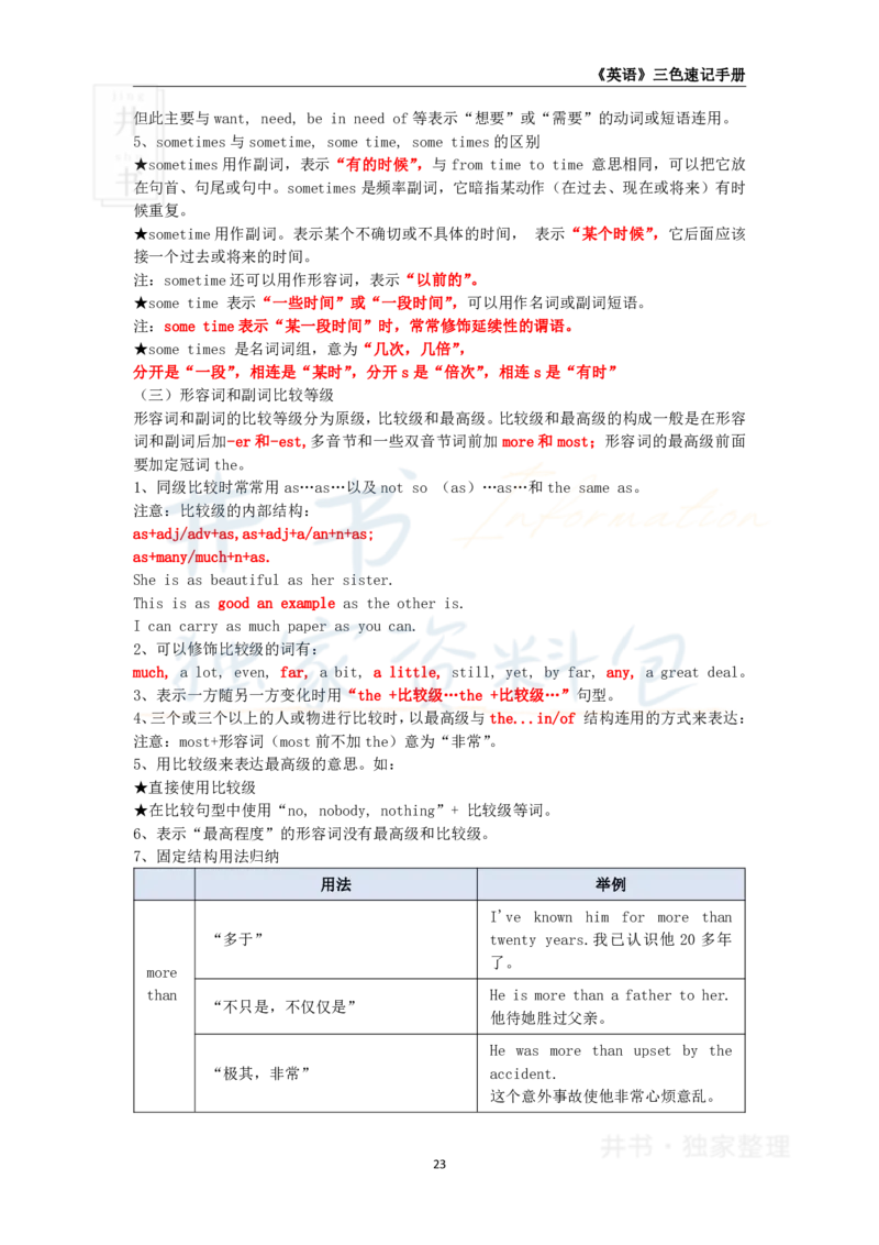 井书&middot;独家资料包教师资格《（高中）英语》三色速记手册（独家整理）_教资_初高中2026教资_25下教师资格证_科三高中各科资料汇总_井书&middot;独家资料包高中各科资料汇总