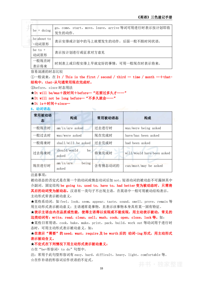 井书&middot;独家资料包教师资格《（高中）英语》三色速记手册（独家整理）_教资_初高中2026教资_25下教师资格证_科三高中各科资料汇总_井书&middot;独家资料包高中各科资料汇总