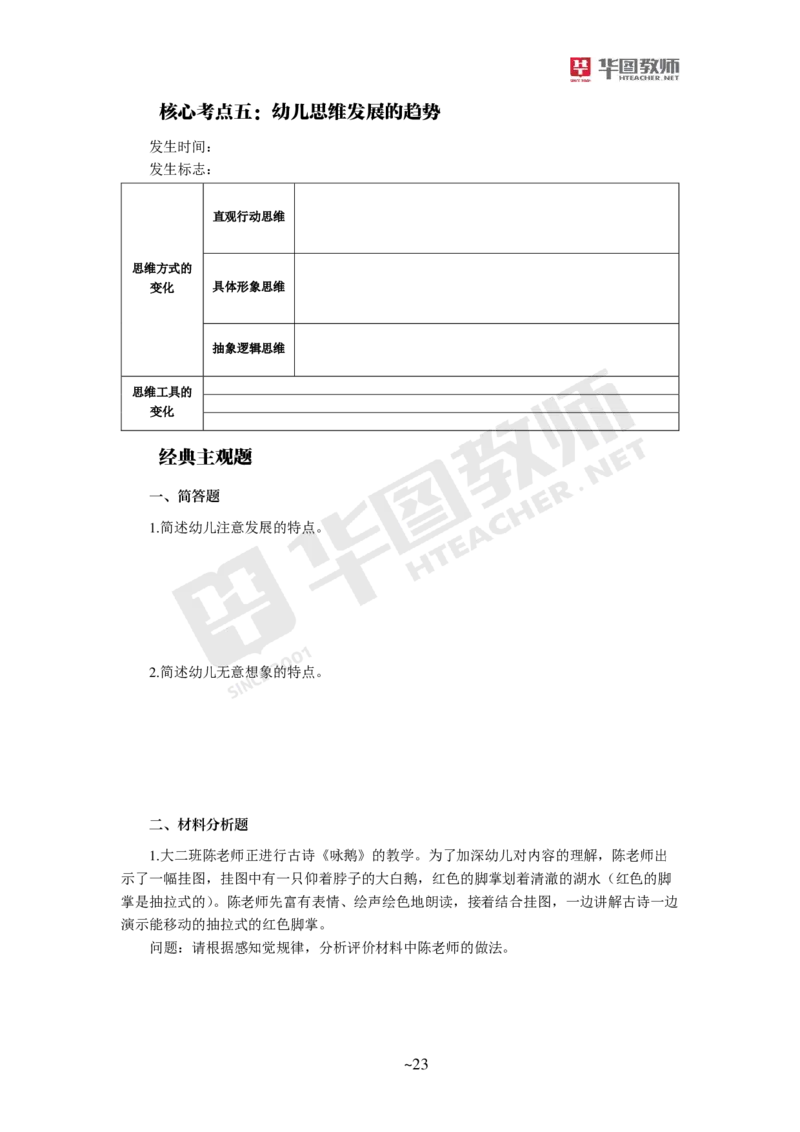 幼儿科二公众号神奇喇叭_教资_25下资料合集一_0725下最新默写笔记
