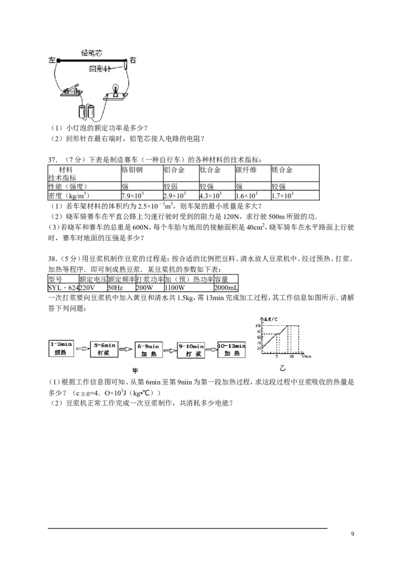 2013年山东临沂中考物理试题及答案_中考真题_4.物理中考真题2015-2024年_地区卷_山东省_临沂物理08-22