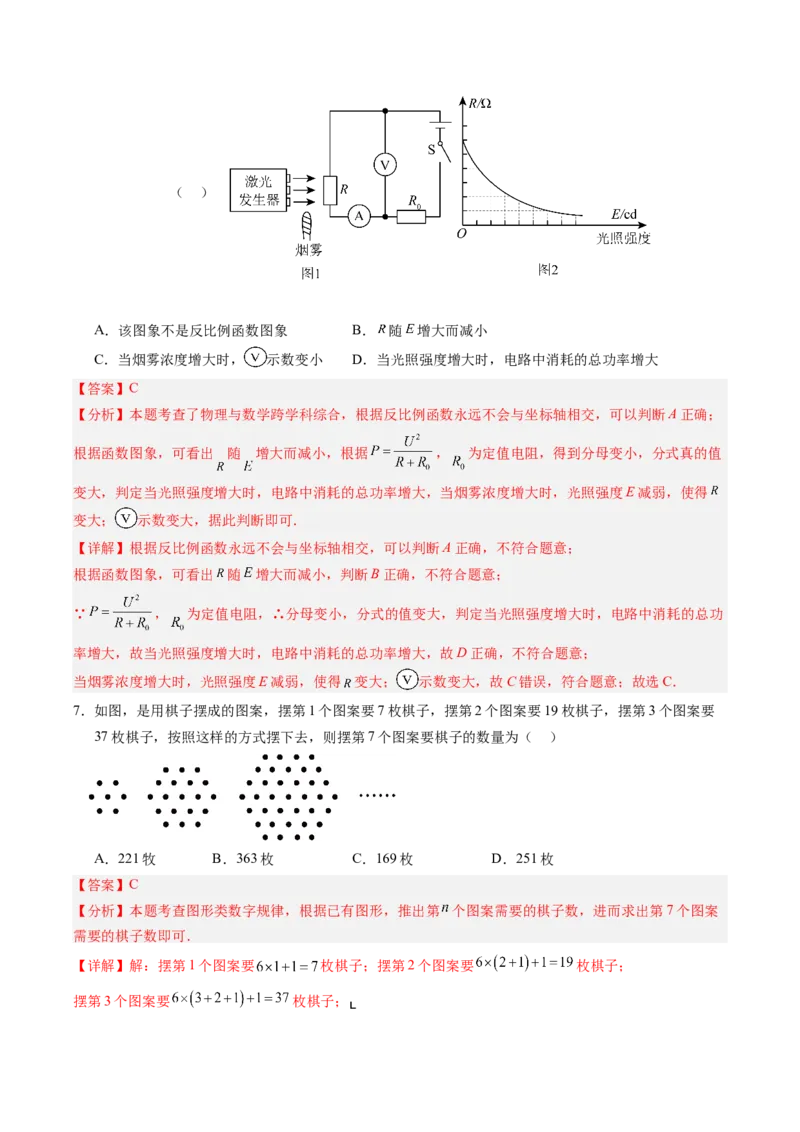 2024年中考押题预测卷01（重庆卷）-数学（全解全析）_2数学总复习_赠送：2024中考模拟题数学_押题预测_2024年中考押题预测卷01（重庆卷）-数学（含考试版、全解全析、参考答案、答题卡）