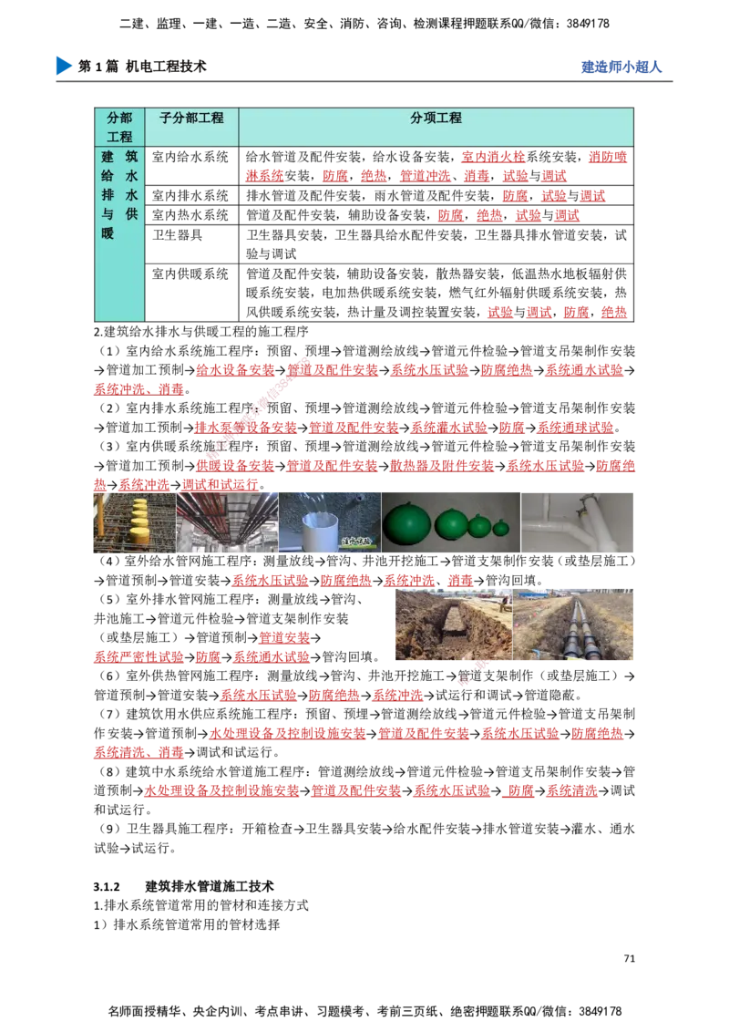 07.建筑管道_2026年一级建造师_2026年一建机电_2025年一建机电SVIP_02-基础精讲✿高端面授✿深度强化_21-机电《3D精讲班》小超人SMR推荐_讲义