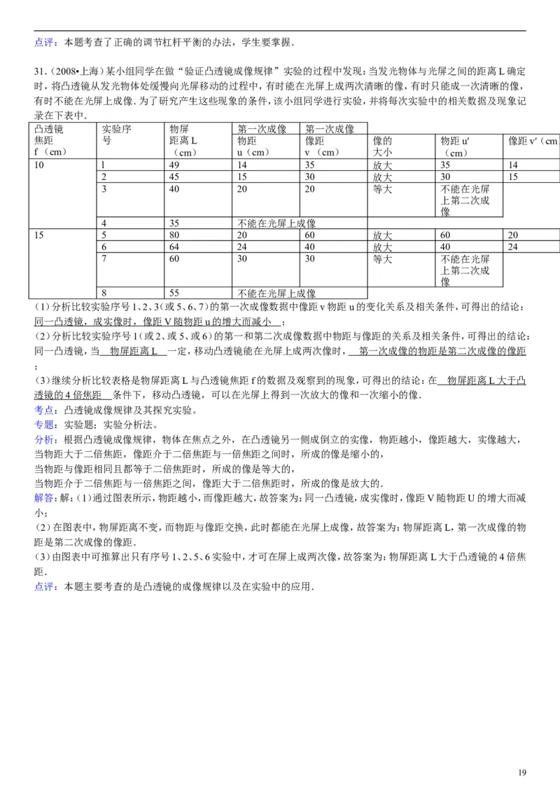 2008年上海市中考物理试题及答案(Word)_中考真题_4.物理中考真题2015-2024年_地区卷_上海中考物理08-21