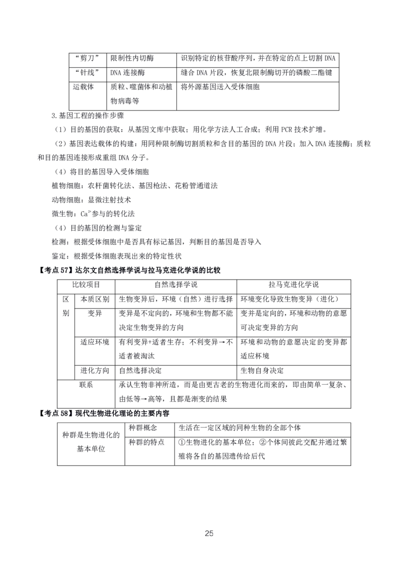 初高中生物高频考点_教资_2026上半年中学教资笔试（更新中）_03教资笔试高频考点清单（科一+科二+科三）_教资笔试科三高频考点