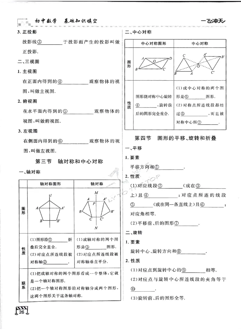 2025《一飞冲天-中考专项》数学基础知识填空_《一飞冲天-中考专项》2026版_一飞冲天-中考专项（2025版）