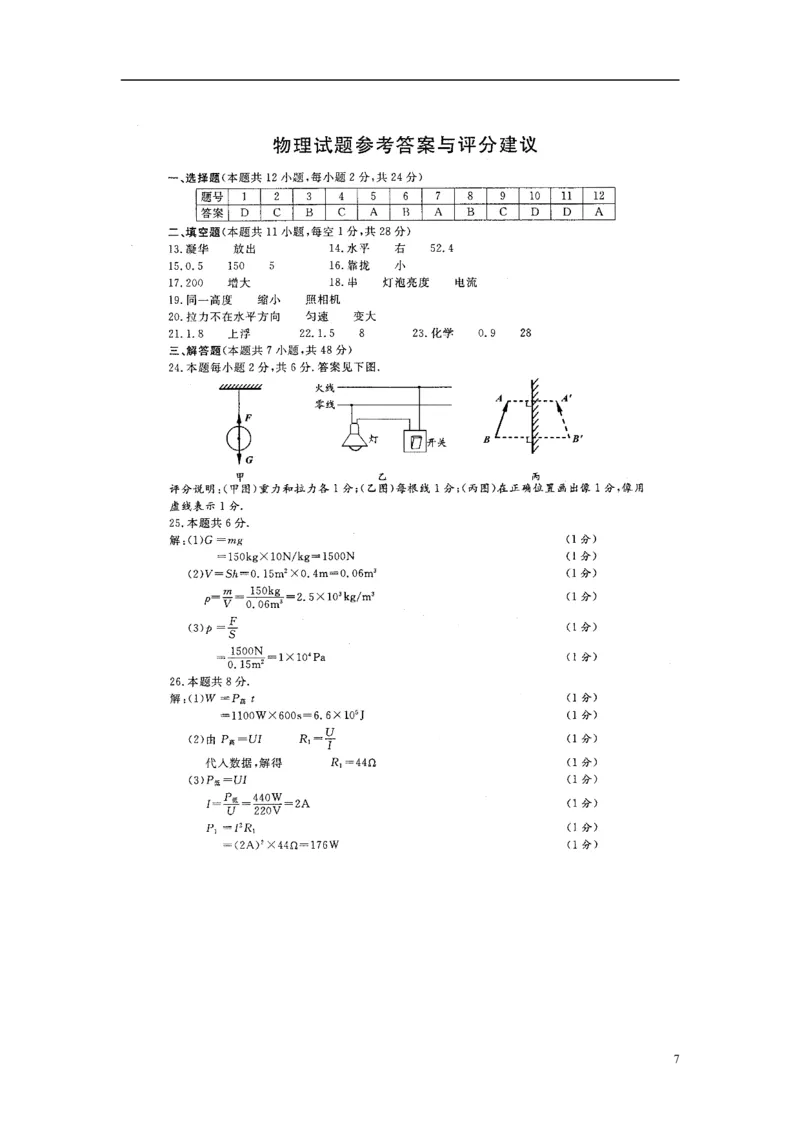 2009年江苏省南通市中考物理试题及答案_中考真题_4.物理中考真题2015-2024年_地区卷_江苏省_江苏南通中考物理2008---2022年