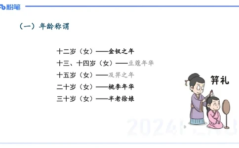 11.24日早&mdash;&mdash;传统文化之年龄称谓&mdash;&mdash;艺楠_4-教培资料-26年最新资料-同步更新_初中高中教资_2025上中学教资笔试_0125上-综合素质FB网课_补充课：文化素养（新版）_讲义