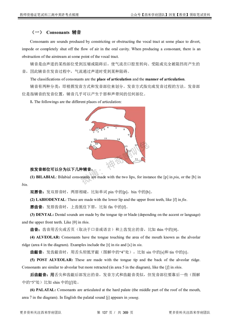 高中英语-考点梳理1_教资_25下资料合集二_25下最新科三知识点汇编+思维导图-高中_03.英语_04.考点梳理