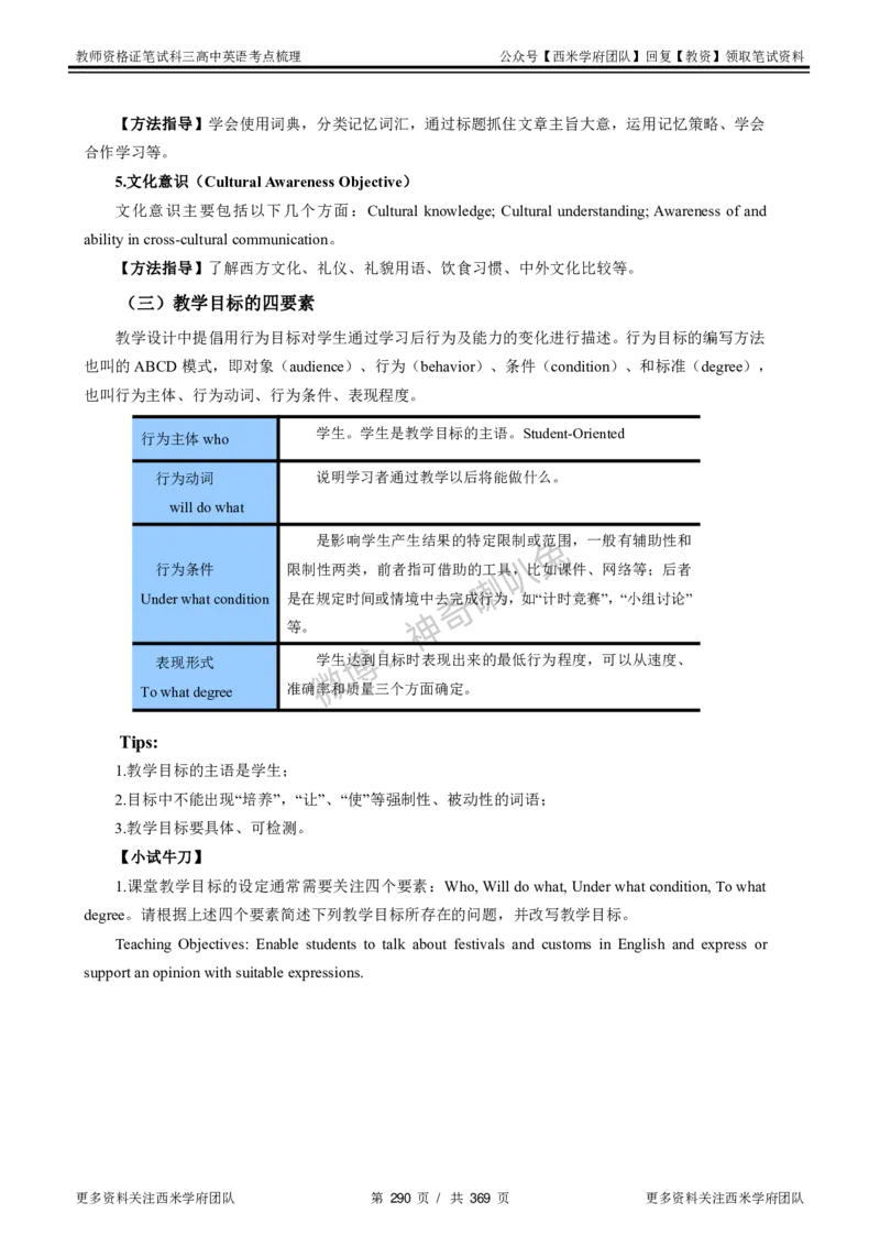 高中英语-考点梳理1_教资_25下资料合集二_25下最新科三知识点汇编+思维导图-高中_03.英语_04.考点梳理