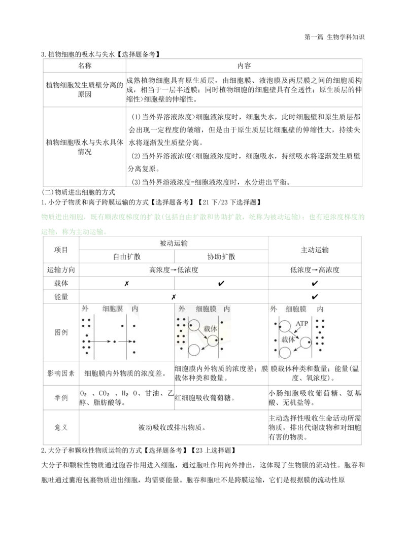 初中生物-学霸笔记113页_教资_初高中2026教资_26上资料（持续更新）_初中科三_初中科目三资料合集①_初中生物