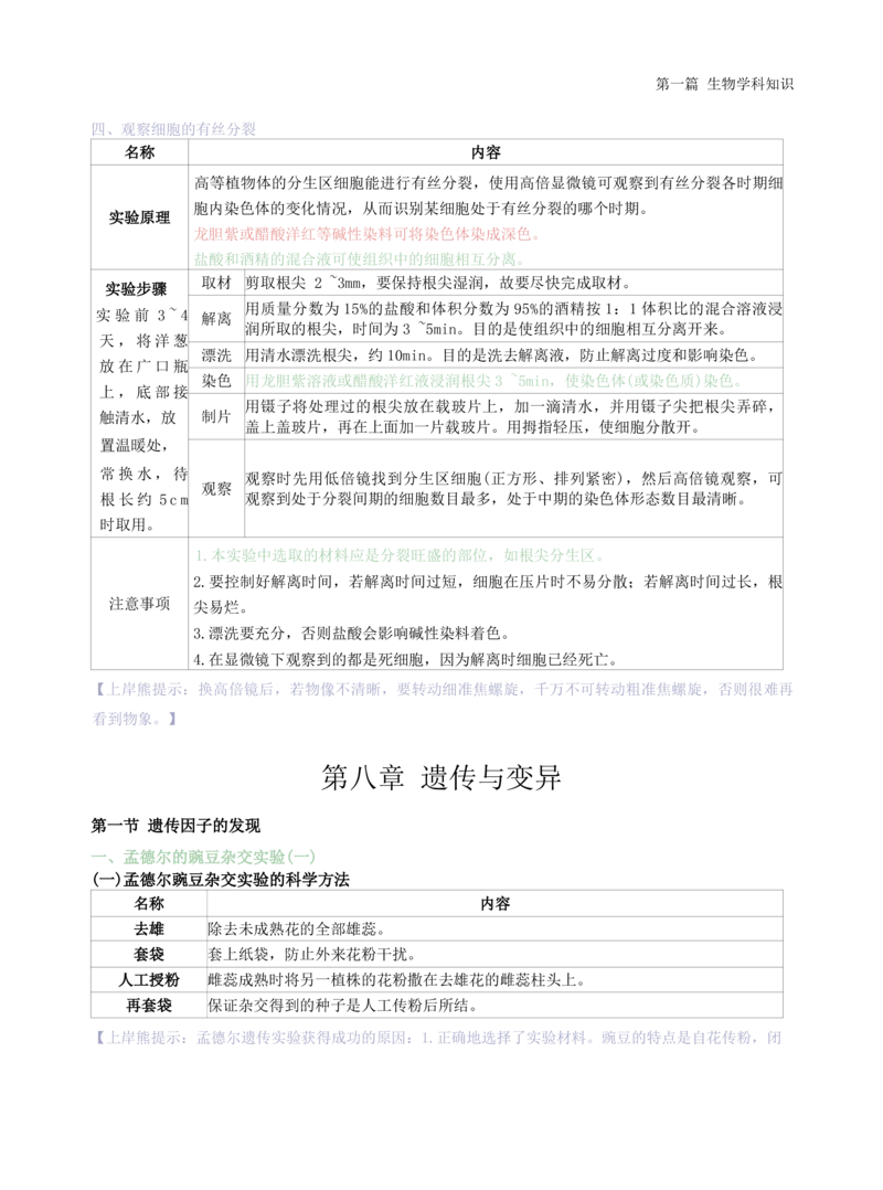 初中生物-学霸笔记113页_教资_初高中2026教资_26上资料（持续更新）_初中科三_初中科目三资料合集①_初中生物