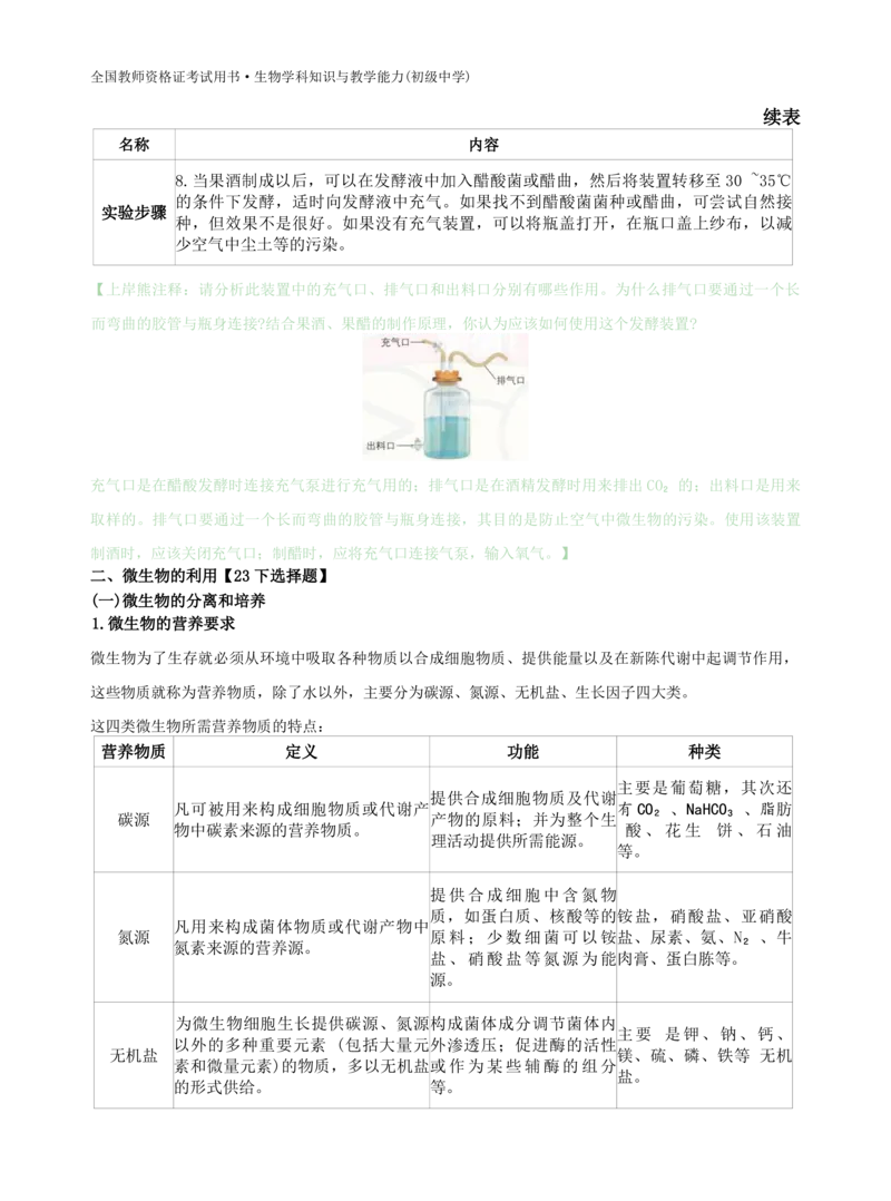 初中生物-学霸笔记113页_教资_初高中2026教资_26上资料（持续更新）_初中科三_初中科目三资料合集①_初中生物
