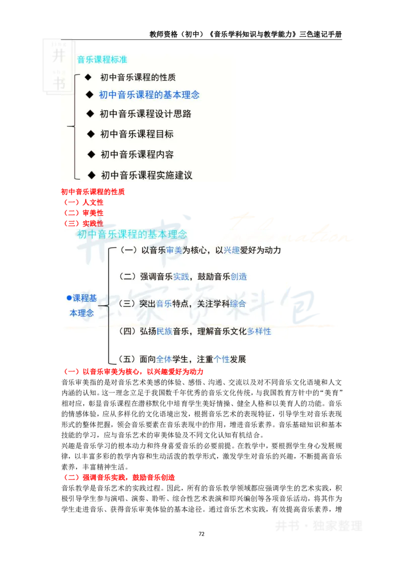 初中音乐王炸秘籍9_教资_初高中2026教资_25下教师资格证_科三初中各科资料汇总_初中音乐王炸秘籍
