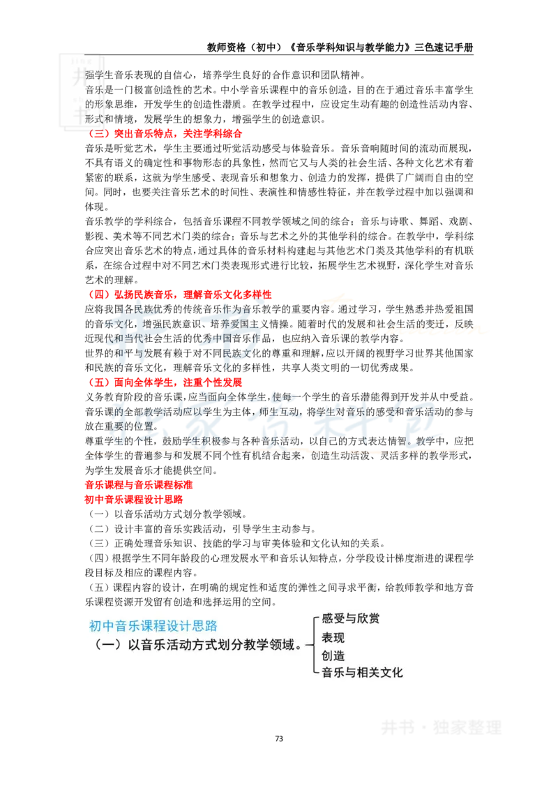 初中音乐王炸秘籍9_教资_初高中2026教资_25下教师资格证_科三初中各科资料汇总_初中音乐王炸秘籍