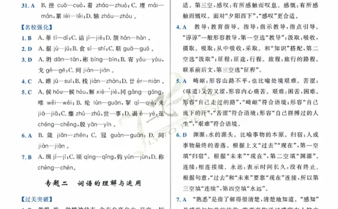 一飞冲天-中考专项精品试题分类-语文参考答案_《一飞冲天-中考专项》2026版_一飞冲天-中考专项精品试题分类（2024版）