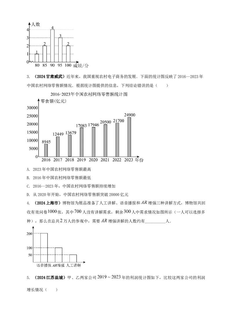 2025年中考数学一轮复习学案：7.1抽样与数据分析（学生版）_2数学总复习_2025中考复习资料_2025年中考数学一轮复习学案（全国通用）