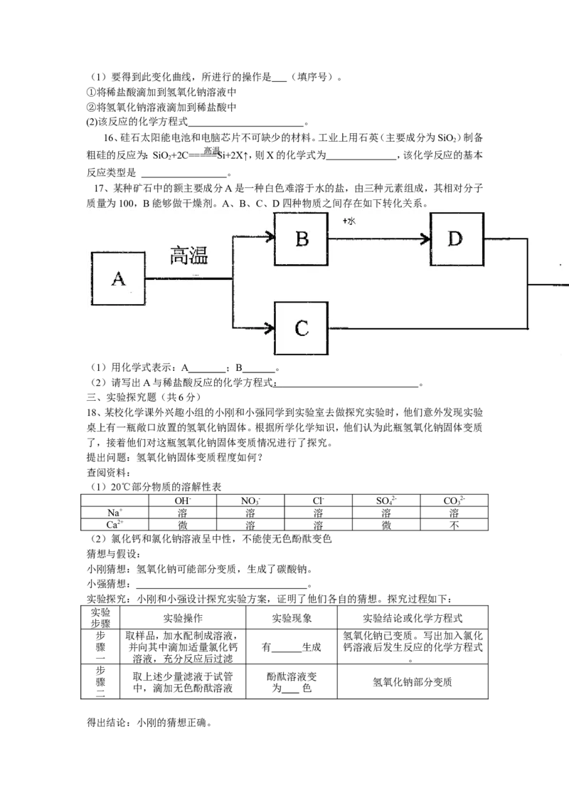 2010年山东省临沂市中考化学试题及答案_中考真题_5.化学中考真题2015-2024年_地区卷_山东省_临沂化学08-21