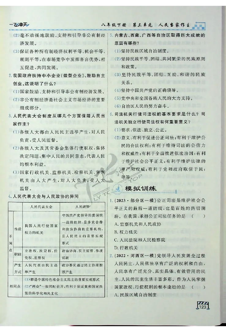 2025《一飞冲天-中考专项》道法_《一飞冲天-中考专项》2026版_一飞冲天-中考专项（2025版）
