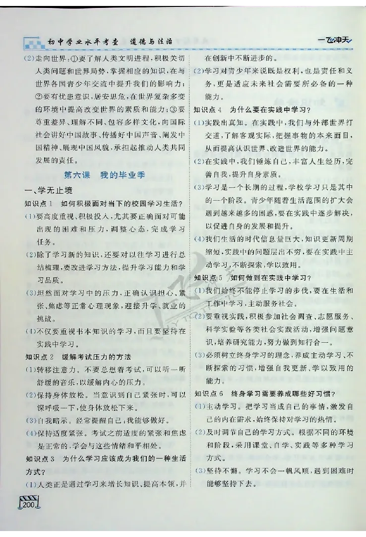 2025《一飞冲天-中考专项》道法_《一飞冲天-中考专项》2026版_一飞冲天-中考专项（2025版）