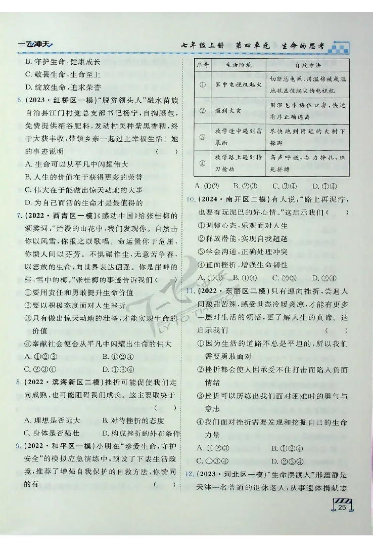 2025《一飞冲天-中考专项》道法_《一飞冲天-中考专项》2026版_一飞冲天-中考专项（2025版）