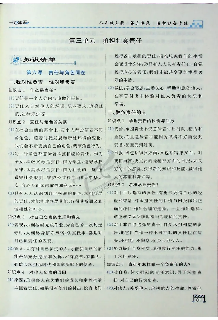 2025《一飞冲天-中考专项》道法_《一飞冲天-中考专项》2026版_一飞冲天-中考专项（2025版）