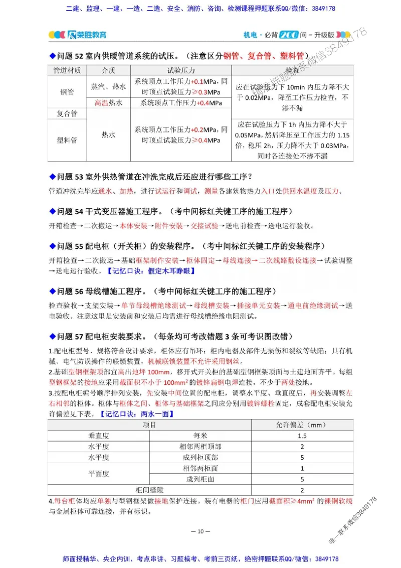 2025年一建机电200问-升级版_2026年一级建造师_2026年一建机电_2025年一建机电SVIP_01-精华文档✿电子教材✿历年真题_75-机电《200问-升级班》RS推荐