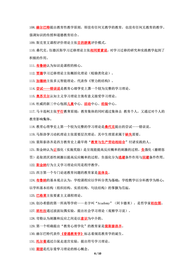卢y科二197题人物--公众号通关鲸_教资_初高中2026教资_26上资料（持续更新）_06补充资料_13人物考点(科二)