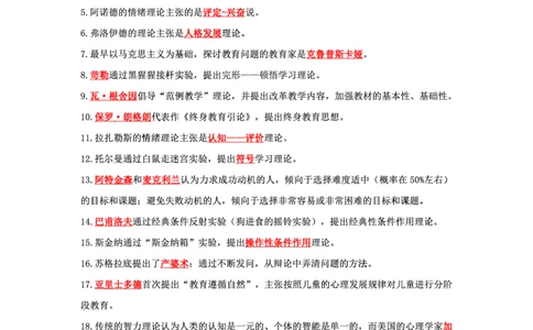 卢y科二197题人物--公众号通关鲸_教资_初高中2026教资_26上资料（持续更新）_06补充资料_13人物考点(科二)