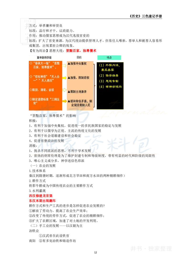 井书&middot;独家资料包教师资格《（高中）历史》三色速记手册（独家整理）_教资_初高中2026教资_25下教师资格证_科三高中各科资料汇总_井书&middot;独家资料包高中各科资料汇总