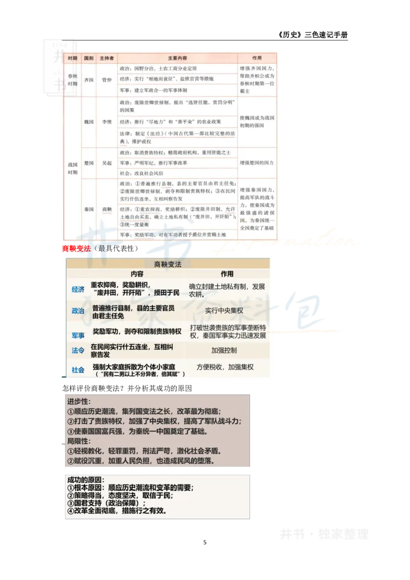 井书&middot;独家资料包教师资格《（高中）历史》三色速记手册（独家整理）_教资_初高中2026教资_25下教师资格证_科三高中各科资料汇总_井书&middot;独家资料包高中各科资料汇总