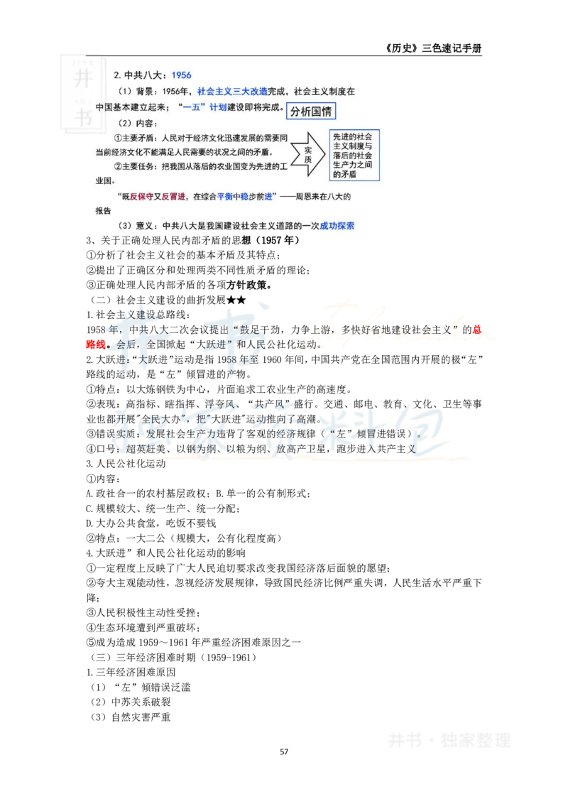 井书&middot;独家资料包教师资格《（高中）历史》三色速记手册（独家整理）_教资_初高中2026教资_25下教师资格证_科三高中各科资料汇总_井书&middot;独家资料包高中各科资料汇总