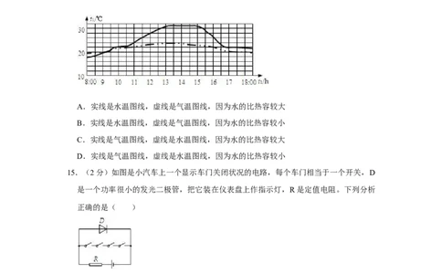 2010年湖南省株洲市中考物理试卷（学生版）学霸冲冲冲shop348121278.taobao.com_中考真题_4.物理中考真题2015-2024年_地区卷_湖南省_株洲物理07-22缺21
