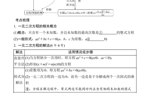 2025年中考数学总复习07一元二次方程及其应用_2数学总复习_2025中考复习资料_2025年中考二轮数学总复习微专题学案（含答案）