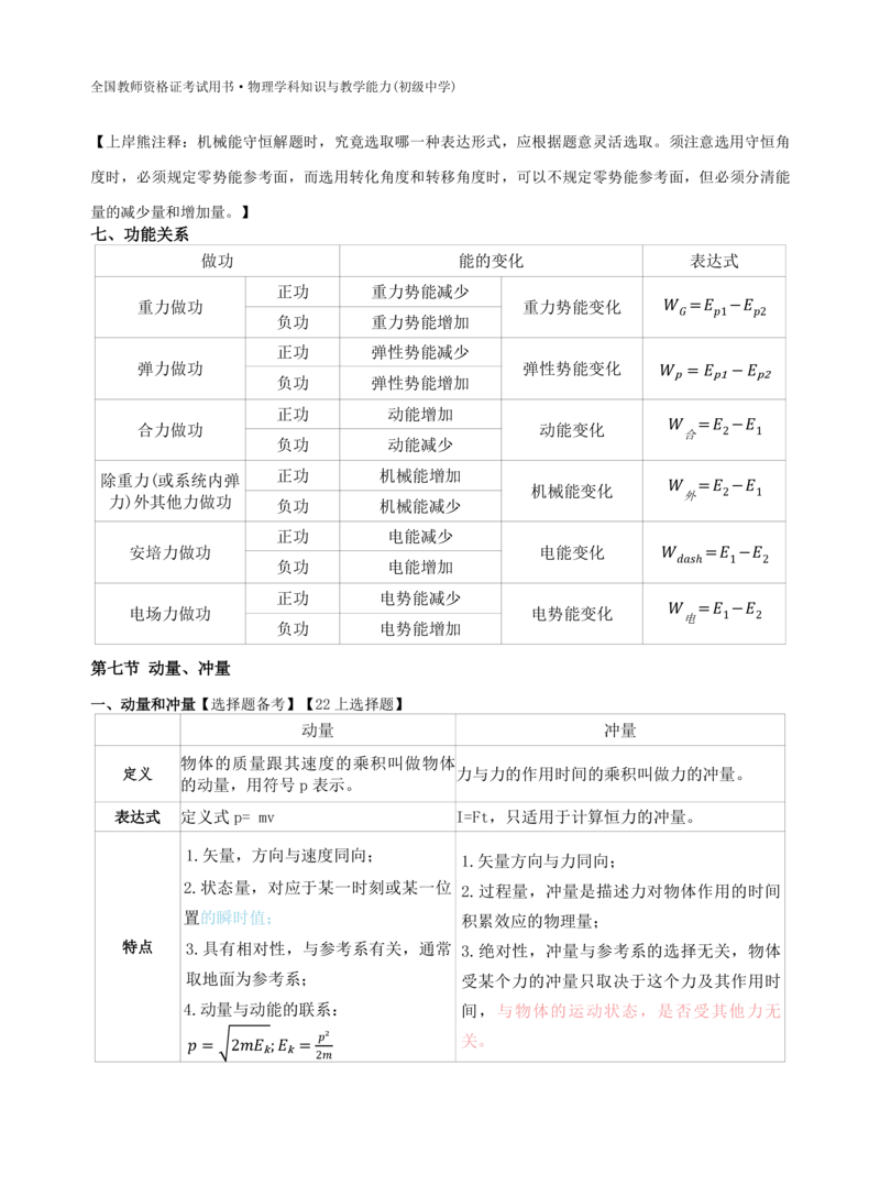 初中物理-学霸笔记96页_教资_初高中2026教资_26上资料（持续更新）_初中科三_初中科目三资料合集①_初中物理