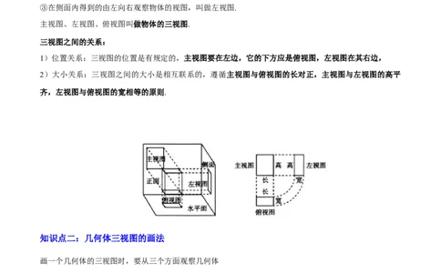 专题18投影与视图（2大模块知识梳理+8个考点+3个易错点）（解析版）_2数学总复习_2025中考复习资料_2025年中考数学一轮知识梳理