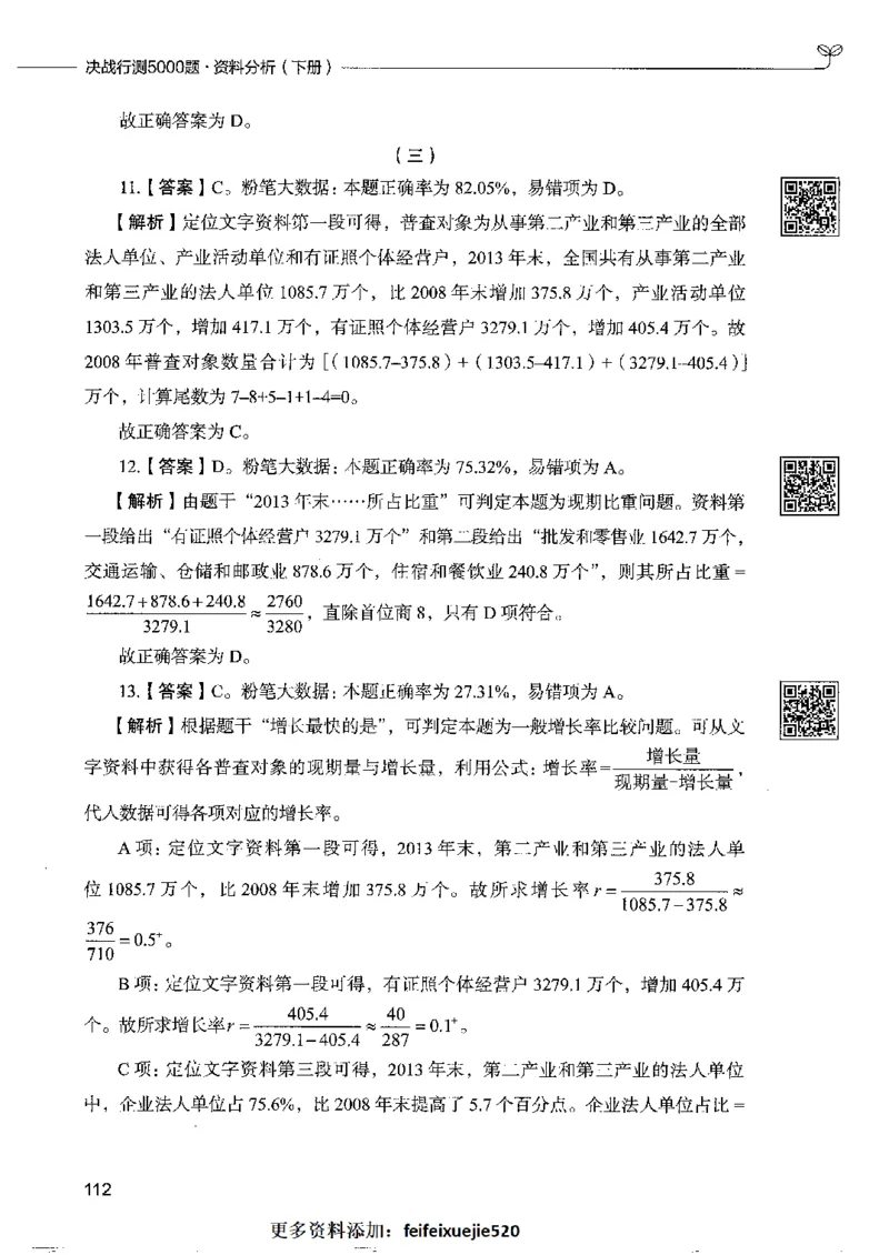 10资料分析下册_26吉林考备考资料包_11省考刷题包_04决战行测5000题_行测5000题2022年9月版次
