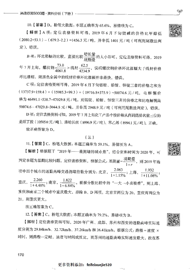 10资料分析下册_26吉林考备考资料包_11省考刷题包_04决战行测5000题_行测5000题2022年9月版次