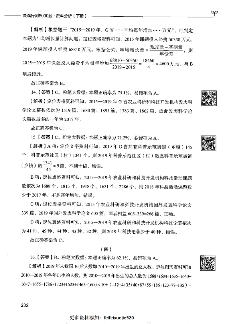 10资料分析下册_26吉林考备考资料包_11省考刷题包_04决战行测5000题_行测5000题2022年9月版次