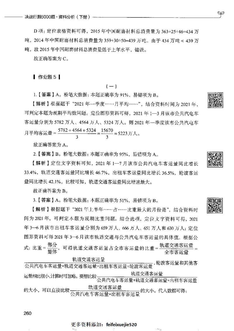 10资料分析下册_26吉林考备考资料包_11省考刷题包_04决战行测5000题_行测5000题2022年9月版次
