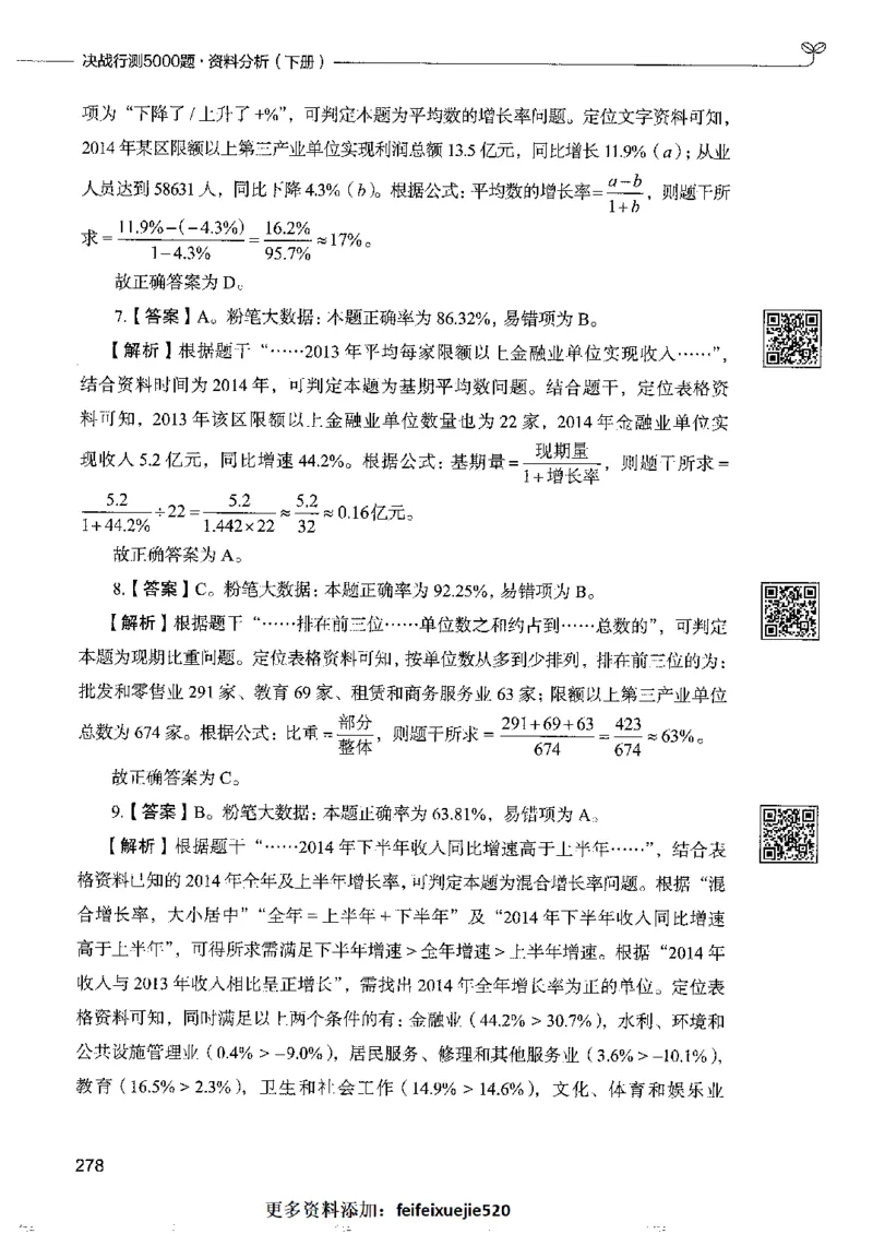 10资料分析下册_26吉林考备考资料包_11省考刷题包_04决战行测5000题_行测5000题2022年9月版次