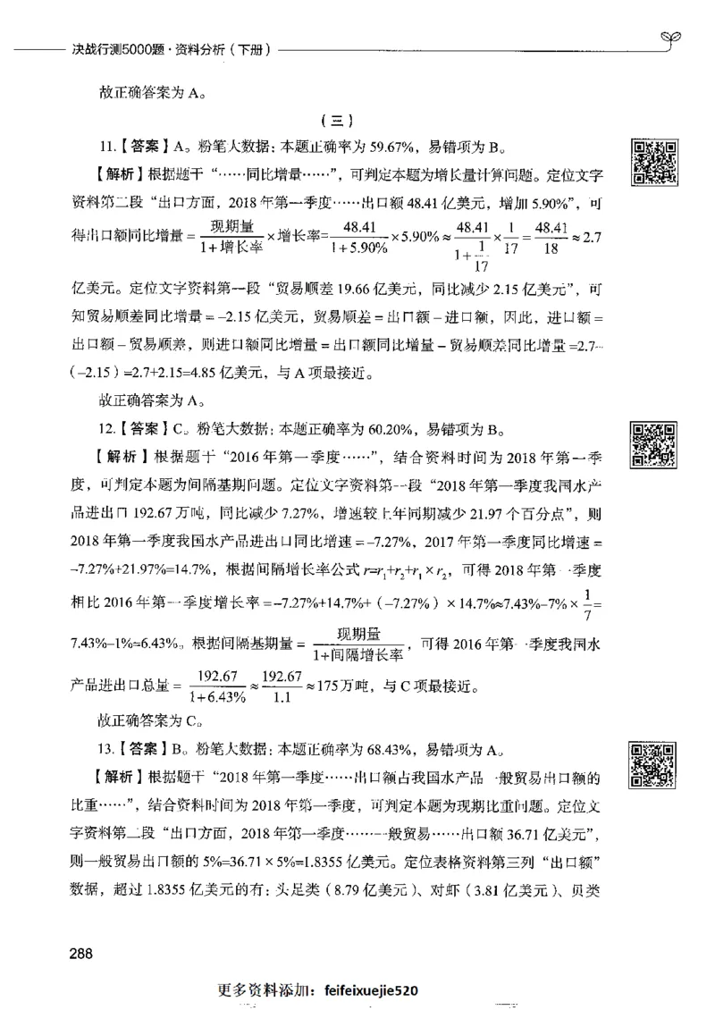 10资料分析下册_26吉林考备考资料包_11省考刷题包_04决战行测5000题_行测5000题2022年9月版次